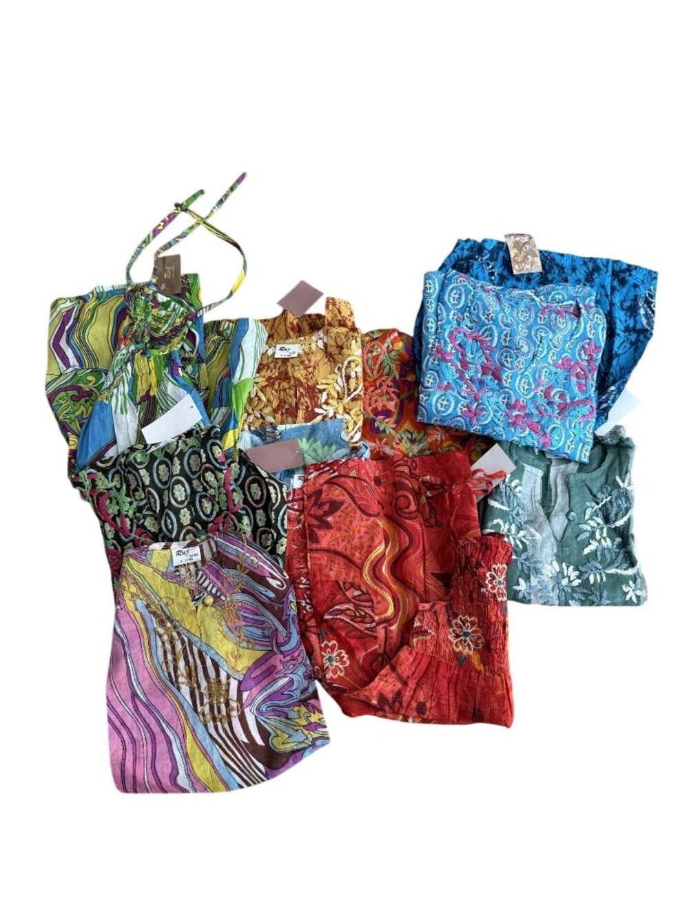 NWT Lot of 10 Raj Kids Clothing Variety of Sizes Shirts Dresses Embroidered [jb]